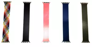 Bracelet Apple Watch authentique boucle solo tressée 38 mm 40 mm 41 mm série 3 4 5 6 7 8 SE - Photo 1 sur 12