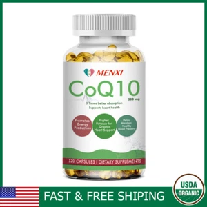 Coenzyme Q-10 300mg Antioxidant, Heart Health Support, Increase Energy & Stamina - Picture 1 of 7