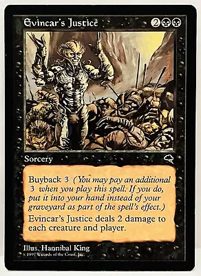 Evincar's Justice - #134-MTG-Tempest (TMP)-Regular-LP - Image 1 of 2