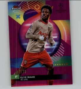 Elye Wahi - 2023-24 Topps Finest UEFA Club Competitions Rose Gold Refractor /75 - Picture 1 of 2