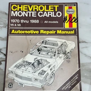 Repair Manual Haynes for 1970 -1988 Chevrolet Monte Carlo - Foto 1 di 5