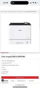 Canon ImageCLASS x LBP1538c Wireless Laser Printer NEW TONER Included - Picture 1 of 4