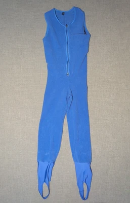 Mono babero esquí Patagonia vintage de una pieza polar doble cremallera azul pequeño EE. UU. Foto 1 de 4