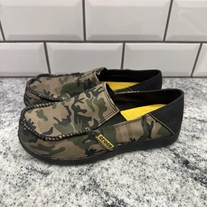 Crocs Canvas Camo Halbschuhe Kinder Jugend 4 leichte Wasserschuhe - Bild 1 von 8