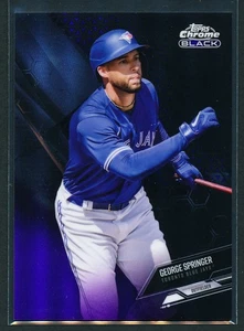George Springer 2021 Topps cromo negro púrpura refractor/150 Blue Jays #87 - Imagen 1 de 2