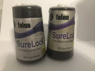 Lot of 2 Talon Surelock -568 Black-6000 yds each spool - Image 1 of 3