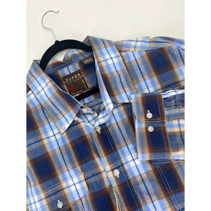 Roper Western Wear Men's Long Sleeve Button Down Plaid Shirt Size 3XL NWT Cowboy - Picture 1 of 10