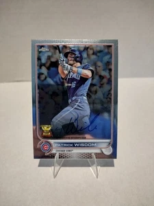 2022 Topps Chrome Patrick Wisdom #CVA-PW Autograph Chicago Cubs - Picture 1 of 2