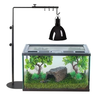 Reptile Lamp Stand-Adjustable Heat Lamp Holder, Terrarium Light Stand, Aquari... - Picture 1 of 6