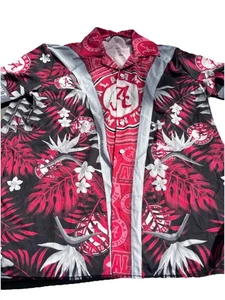Alabama Roll Tide Herren Palme Hawaiihemd mit Knopfleiste Größe XXL  - Bild 1 von 8