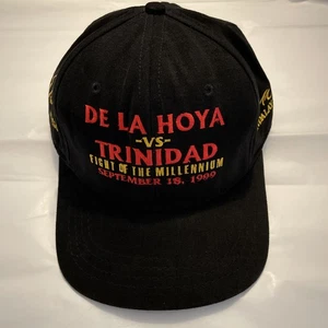 Vtg DE LA HOYA vs TRINIDAD Fight of the Millennium Las Vegas Snapback Hat - Picture 1 of 8
