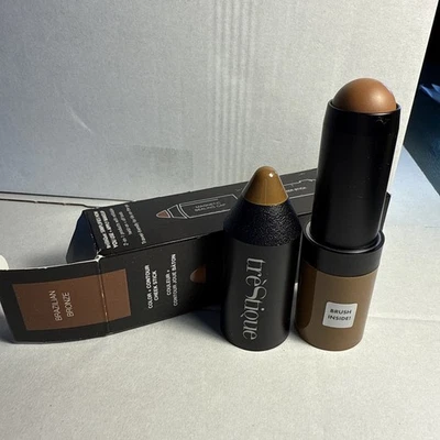 TrèStique Brazilian Bronze Bronzer Stick w/Blending Brush NEW - Image 1 of 4
