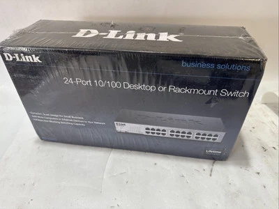 D-Link DES-1024D, 24-Fast Ethernet Switch, Unmanaged, RJ45 Base-T sealed Inbox - Image 1 of 2