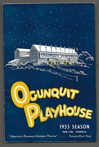 1953 Ogunquit Playhouse Program-Maine-Summer Stock Theater-Straw Hat Circuit - Picture 1 of 4
