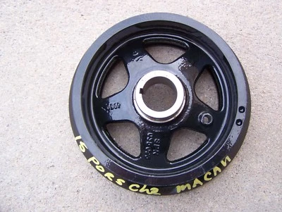 Polia balanceadora harmônica motor turbo Porsche Macan Cayenne V6 2014-2019 fabricante de equipamento original - Imagem 1 de 4