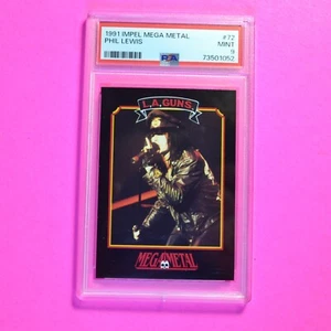 1991 Impel Mega Metal #72 Phil Lewis, LA GUNS, Graded PSA 9 MINT, Tough grade! - Picture 1 of 1