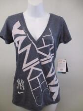 New NY New York Yankees Womens Sizes S-M-L-XL Nike Slim Fit V-Neck Shirt $32