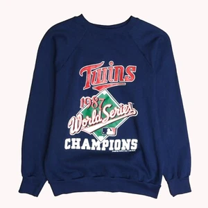 Vintage Minnesota Twins World Series Champion Sweatshirt Medium 1987 80s MLB - Picture 1 of 4