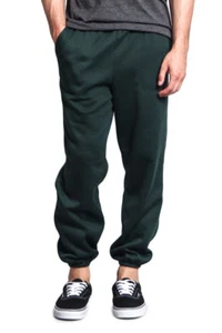 New Men's GYM Workout Basic Elastic Cuff Fleece Sweatpants  Small-5xl - HILLSP  - Picture 1 of 65