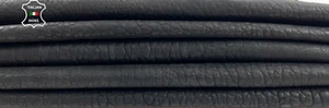 NATURAL BLACK BUBBLY GRAINY VEGETABLE TAN Lamb leather 2 skins 12+sqf 1.3mm C866 - Picture 1 of 7