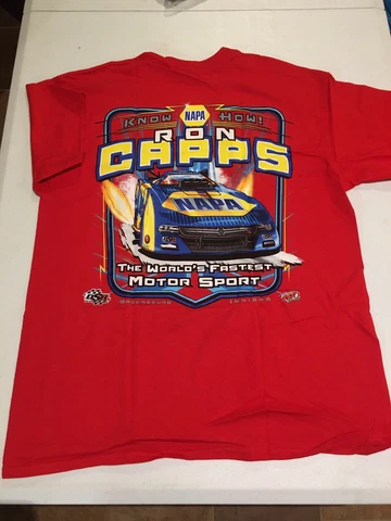 Vintage NHRA Ron Capps Shirt NOS NAPA Dodge Mopar Cover