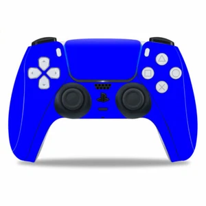 For PS5 Controller Skin Decal (1) Blue Vinyl Cover Wrap - Picture 1 of 2