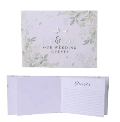 Wedding Guest Book Signature Signing Message Album Traditional Writing Wishes - image 1 of 3