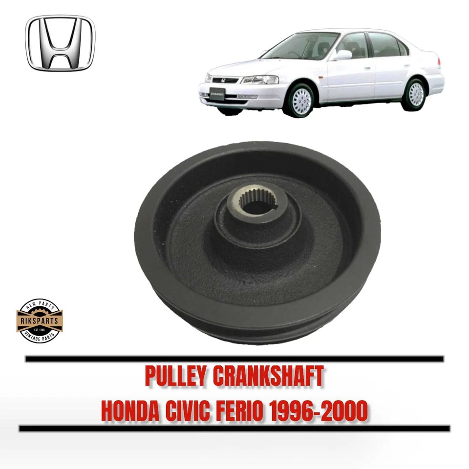 Polea de cigüeñal equilibrador armónico para Acura EL 1996-2000 Honda Civic 1,6 L SOHC Foto 1 de 4