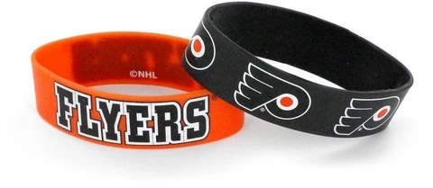 PHILADELPHIA FLYERS - SILICONE BRACELETS - 2 PACK - BRAND NEW - NHL-BC-207-11 Cover