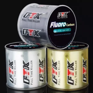 300M 500M Fluorocarbon Coating Fishing Line Carbon Nylon Soft Leader Line 4~34LB - Picture 1 of 36