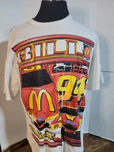 BILL ELLIOTT VINTAGE NASCAR SHIRT #94 MCDONALDS DOUBLE SIDED GRAPHIC SIZE XXL - Picture 1 of 7