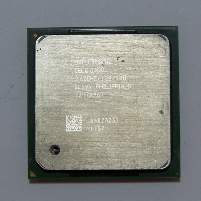 Intel Celeron SL6VV 2.6 GHz 128K Cache 400 MHz FSB socket 478 CPU processor - Image 1 of 2