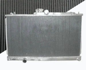 Aluminum Radiator For Mitsubishi Lancer EVO 7 8 9 EVO7 EVO8 EVO9 2001-07 MT - Picture 1 of 9