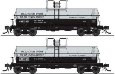 BWL #6461 Broadway Limited HO Dow Chemical 6000 Gallon Tank Cars (Set of 2) - Image 1 of 2