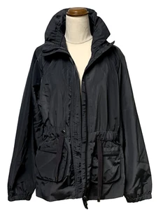 Rockmans Women's 12 Zip Up Jacket 100% Polyester Pockets Metallic Khaki Green - Picture 1 of 9