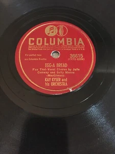 Kay Kyser, Dorothy Dunn - Egg-A Bread / Wonder When My baby's Coming Home -78rpm - Picture 1 of 2
