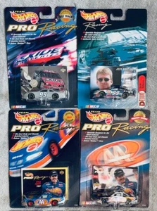 Hot Wheels Pro Racing Kyle Petty/Jeff Burton 4-car lot 1/64 NASCAR diecast - Picture 1 of 5