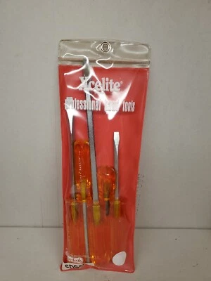 Xcelite SDS44  Square Blade Slotted Regular Screwdriver Set Amber 5 pcs USA MADE - Image 1 of 4