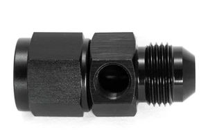 M10x1,0 Sensoradapter Dash 8 Innengewinde/Außengewinde Schwarz eloxiert - Bild 1 von 3