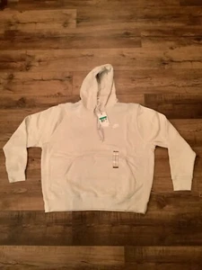 Men’s Nike Sportswear Club Fleece Hoodie Light Bone BV2654-072 Size XL NWT - Picture 1 of 2