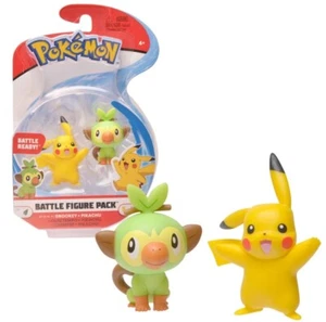 Pokemon Battle Figure 3-Pack Set of 6 - Pikachu, Jigglypuff, Grookey + More - Picture 1 of 3