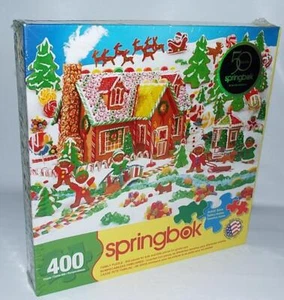 NOS 2013 Sealed 400pc Puzzle Springbok GINGERBREAD FUN Hallmark Christmas FAMILY - Picture 1 of 8