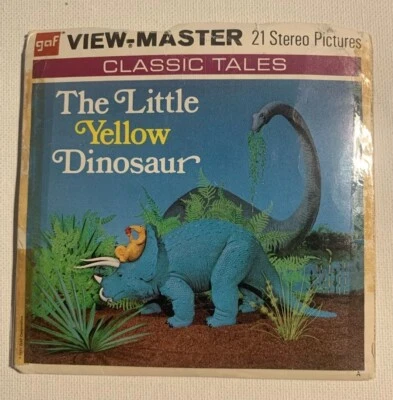 View-Master THE LITTLE YELLOW DINOSAUR - B605 - 3 Reel Set + Booklet - Image 1 of 4