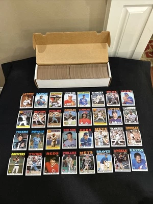 Juego completo de béisbol Topps 1986 como nuevo hermoso *4 Foto 1 de 4