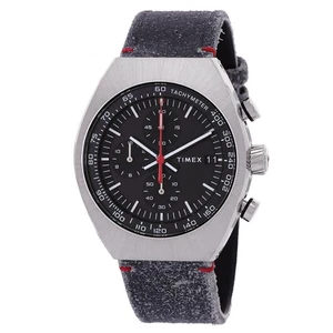 Timex Legacy Tonneau Chronograph Quarz schwarzes Zifferblatt Herrenuhr TW2W50000 - Bild 1 von 3