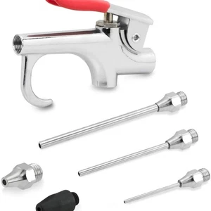 Set pistola ad aria compressa con 5 ugelli intercambiabili e strumento di innesco sovradimensionato - - Foto 1 di 8