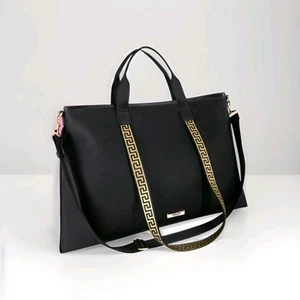 LIMITED EDITION VERSACE WOMENS PARFUM SUMMER TOTE BAG BLACK / GOLD NEW - Picture 1 of 1