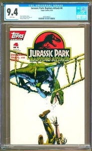 Jurassic Park: Raptors Attack #4 (1994) CGC 9,4 WP Englehart - Fricke - Dorado - Imagen 1 de 2