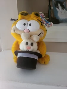 Muñeca de Peluche GARFIELD MAGIC Gato en Sombrero Mago Con Etiqueta De Colección - Imagen 1 de 9