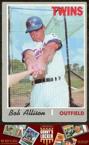 Topps Bob Allison 1970 635 Minnesota Twins - Imagen 1 de 2